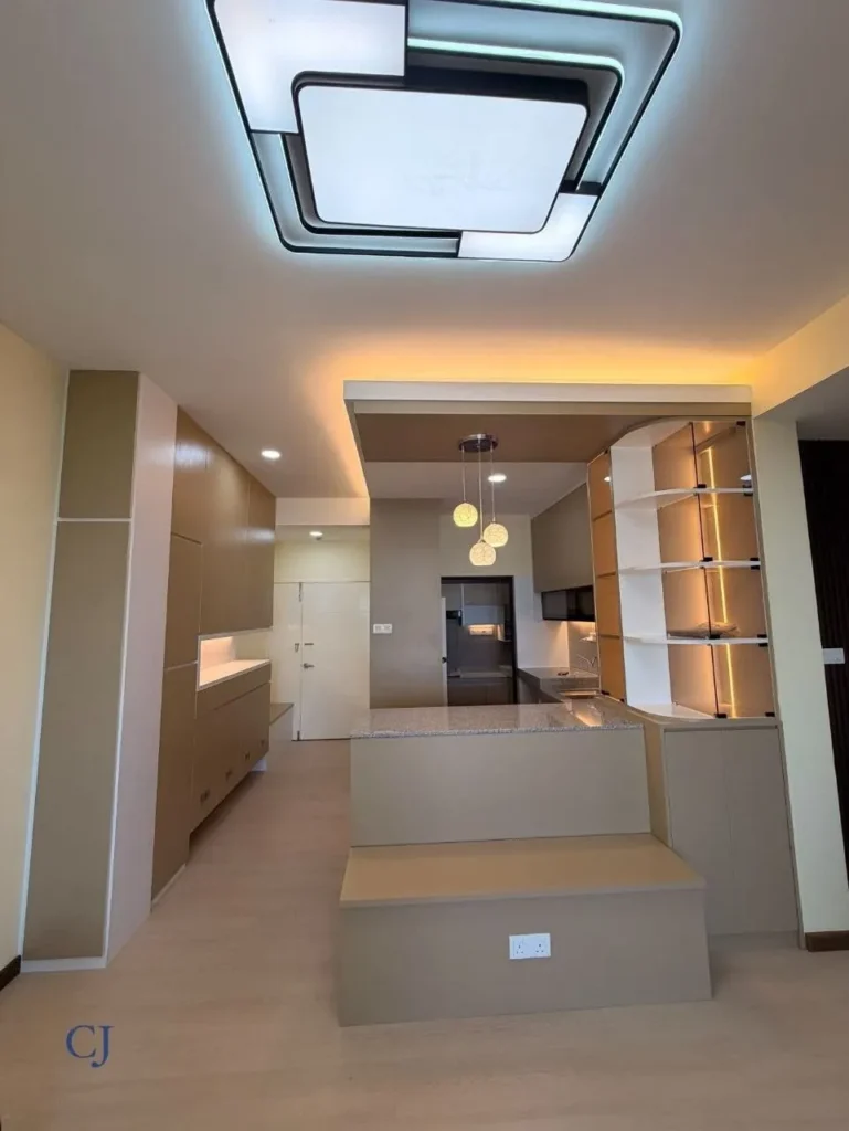 Kerja kitchen extension dan renovasi dapur oleh CJ Home Design Sandakan
